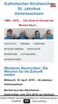 Mobile Screenshot of chor-stjakobus-hohensachsen.de